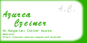 azurea czeiner business card
